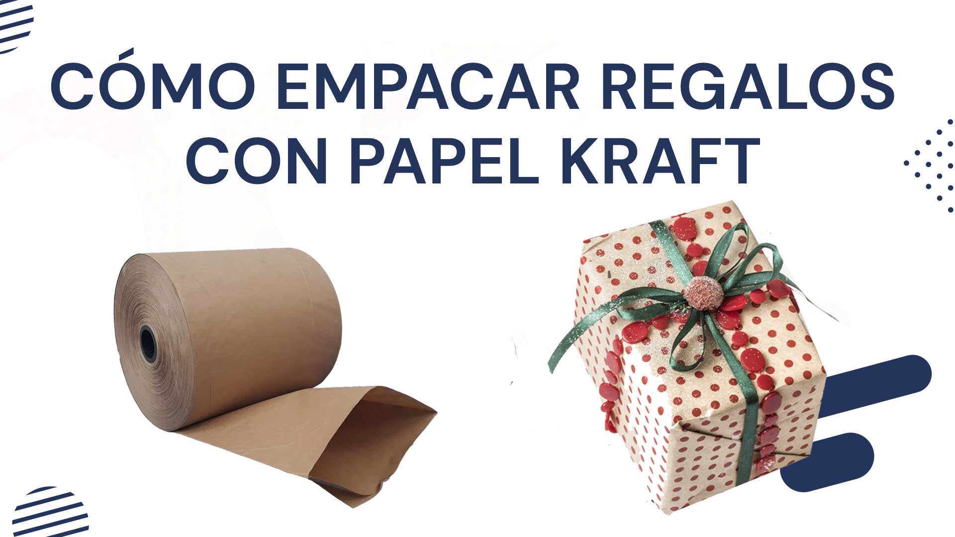 Cómo empacar regalos con papel Kraft