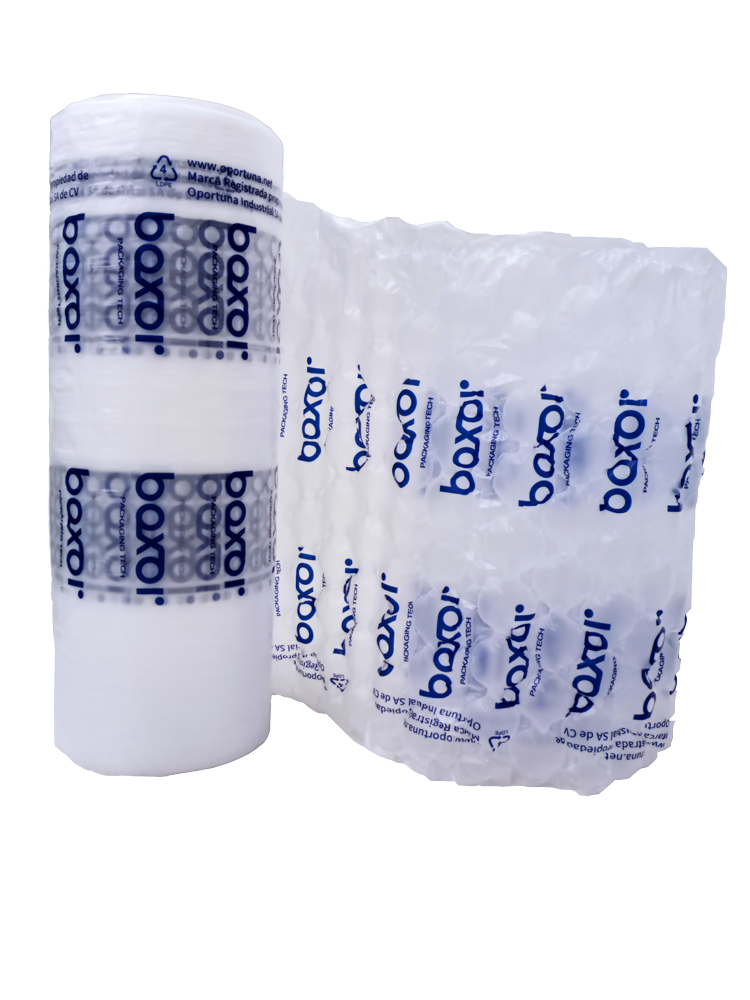 Plástico de burbuja transparente Empaque y envoltura con papel Kraft burbuja para productos delicados - Boxor