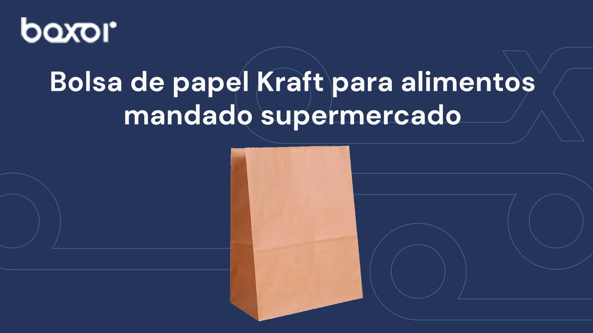  Bolsa de papel Kraft para alimentos mandado supermercado